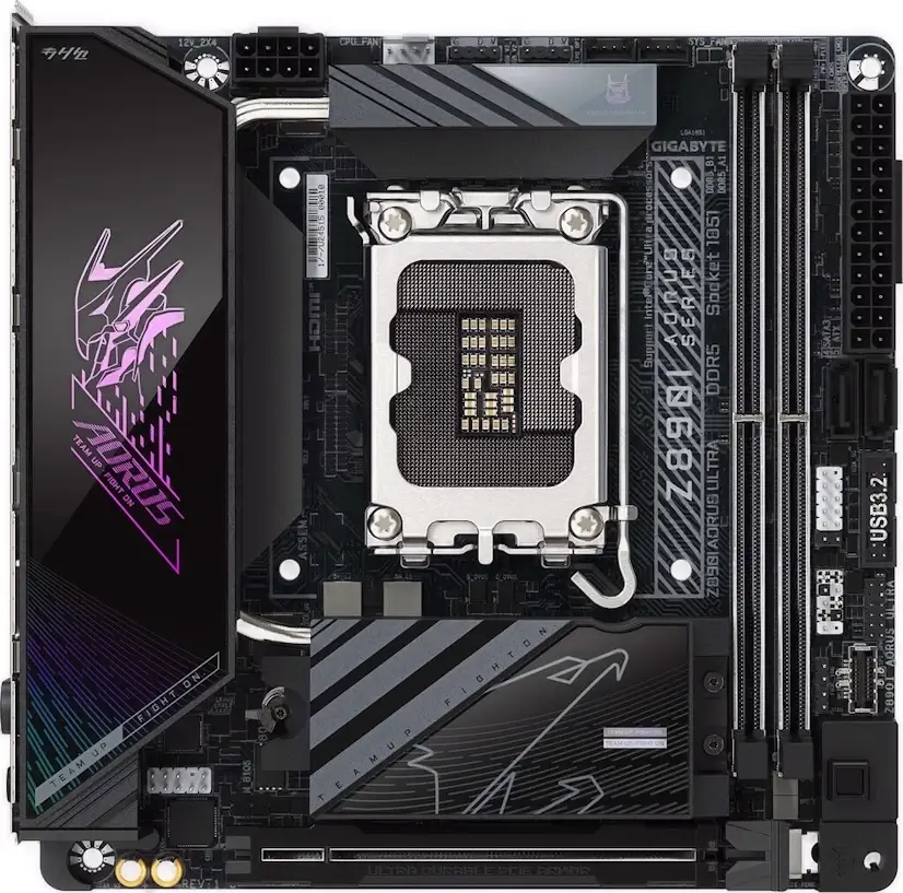 Montaje Placas Base Gigabyte Z890I AORUS ULTRA Gaming PC San Sebastián de los Reyes Montaje Placa Base Gigabyte Z890I AORUS ULTRA Gaming PC San Sebastián de los Reyes